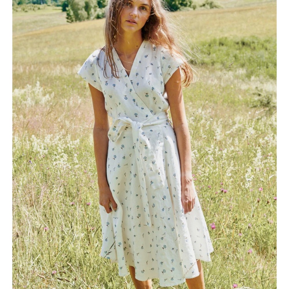 notPERFECTLINEN Cannes wrap dress xxl